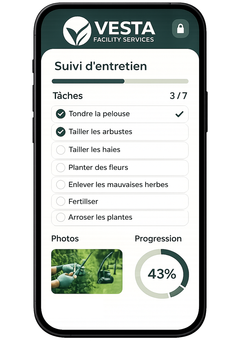 Application de maintenance VESTA